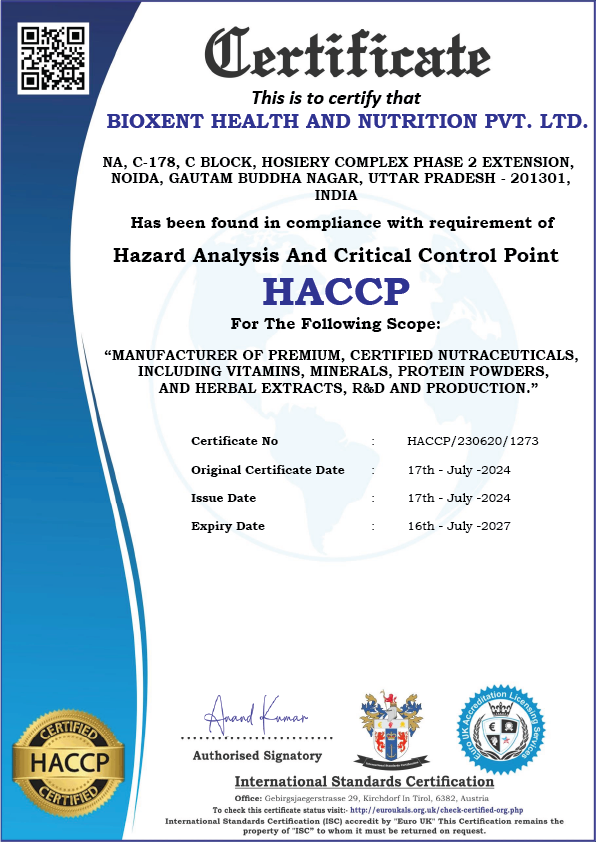certified supplements