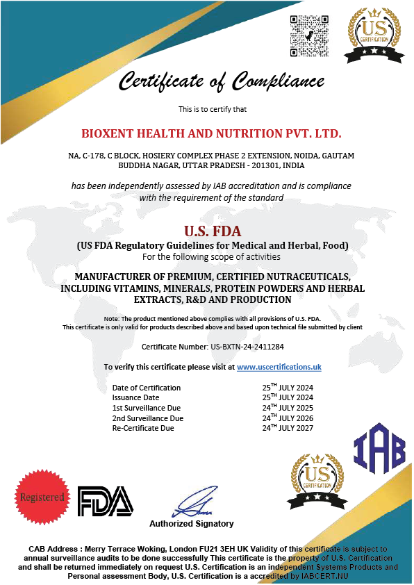 certified supplements